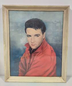 Portrait of Elvis Presley by June Kelly