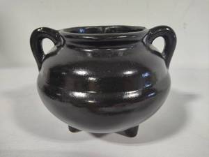 Roseville Pottery Three-Footed Small Handled Jar