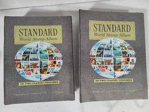 Large World Stamp Collection - Two Binders