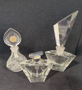 Princess House & Vintage CrystalGlass Perfume Bottles