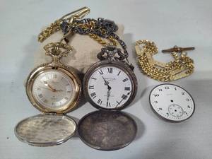 Andre Rivalle & Resiliance Pocket Watches & Misc Parts
