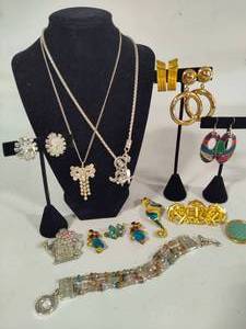 France, Czech & Other Stamped Costume Jewelry Pieces