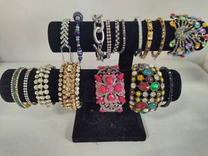 Lot of Statement Costume Jewelry Bracelets