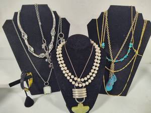 Lot of Stamped Costume Jewelry by Cookie Lee, Bijoux Terner, CastleCliff, Aubrey & Baer