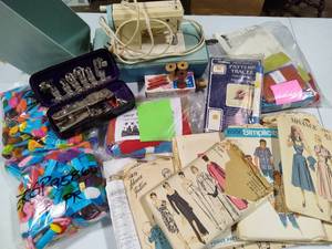 Portable Signature Sewing Machine, Patterns, Thread & More