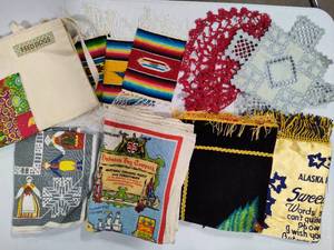 Misc Lot of Placemats, Apron, Doilies, Pillow Covers, etc