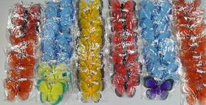 Assortment of Colorful Mesh Butterflies