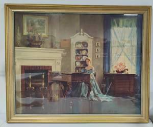 M. Ditlef Song of Love Framed Lithograph