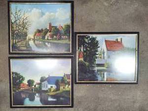 P. Moienaar Framed Country Cottages