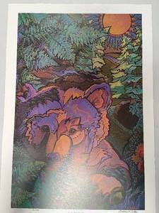 Late Night Bear SignedNumbered by Minnesota Artist Barbara Dettler