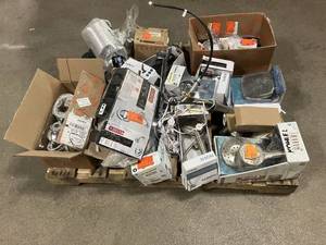 Massive Pallet of Brand Name Misc Faucets, Showers, Fixtures, Towel Bars, Bathroom Fans, Ceiling Fans, Lights, and More Parts Only (Great for eBay Sellers)