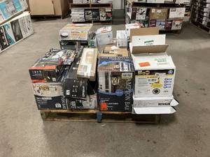 Massive Pallet of Brand Name Misc Faucets, Showers, Fixtures, Towel Bars, Bathroom Fans, Ceiling Fans, Lights, and More Parts Only (Great for eBay Sellers)