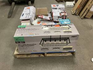Massive Pallet of Brand Name Misc Faucets, Showers, Fixtures, Towel Bars, Bathroom Fans, Ceiling Fans, Lights, and More Parts Only (Great for eBay Sellers)
