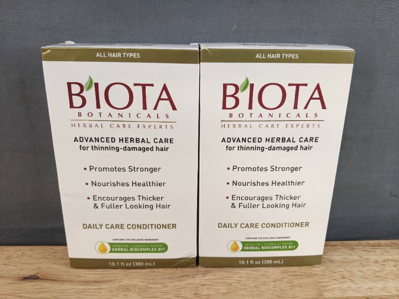 Biota Botanicals Herbal Conditioner 10.1oz, 2 Total, $40 Retail - Brand New