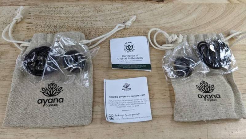 Ayana Unisex Crystal Pendant Necklaces, 2 Total - Brand New