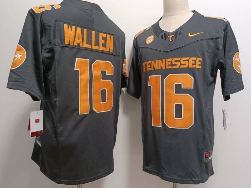 Morgan Wallen Tennessee Volunteers Custom Nike Country Singer NCAA College Football Jersey, Size Large - Brand New I