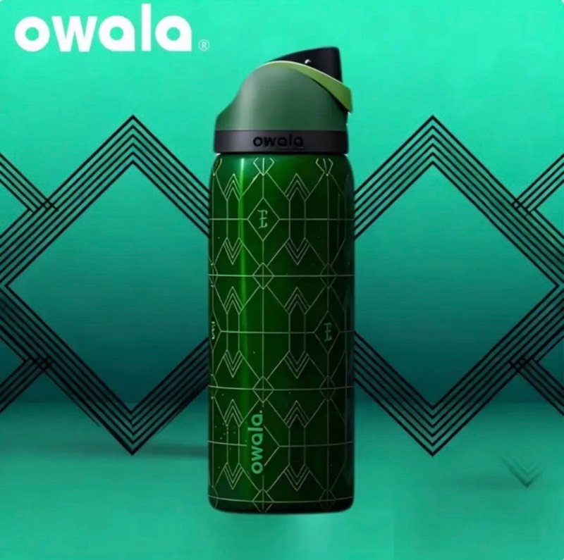 Wicked Owala FreeSip 32oz Water Bottle Green Tumbler - Brand New