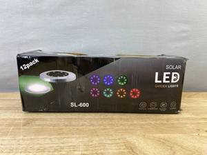 12 White Solar Lights SL-600 - Brand New