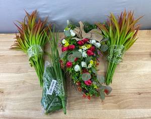 Floral Bouquet with Greenery Bundles - Brand New