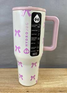 Pink Bow Hydro Jug 40 oz Tumbler - Brand New