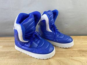 Blue Mens High-Top Boots - Size 10 - Brand New