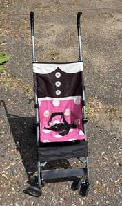 Cosco Stroller - collapsable with pink and white dots S