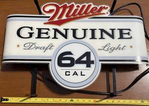 Miller Genuine Draft Light 64 Lighted Sign S