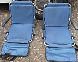 Blue Folding Stadium Seats, 2 Total S