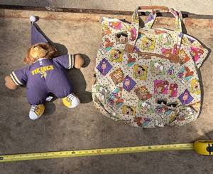 The Flintstones Bag & Vikings Plush Bear S