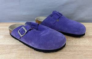 Getty Suede Plum Clogs - Womens Size 9 S