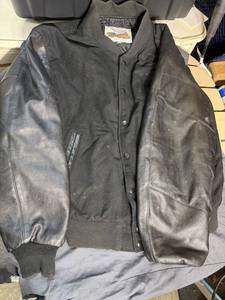 Excelled Leather Mens Bomber Jacket - Size Large S