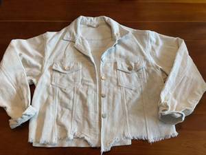 Altard State Womens Light Cream Striped Corduroy Jacket,  Size XS S