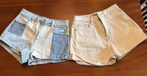 PacSun Patchwork Denim Womens Size 24 Shorts & Wild Fable Womens Size 00 Shorts S