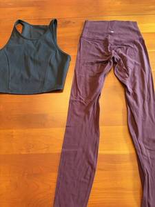 All In Motion Gray Womens Sports Bra & Purple Womens Lululemon Leggings S
