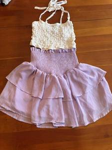 SHEIN Purple Size Girls Medium Skirt and Kendall & Kylie Size Girls Small White Top S