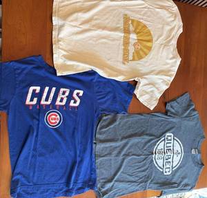 Radiate Joy, Chicago Cubs Baseball & Quebec 1608 Graphic Mens T-Shirts S