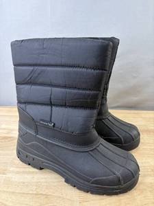 SnowTec Black Snow Boots - Kids Size 10 S
