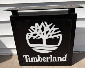 Timberland Branded Retail Display Lighted 24 Sign S