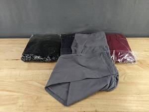 Fleece Lined Womens Leggings Size X-Large Multi-Color, 4 Total - Brand New