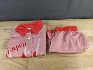 Mens Short Set Size Medium Rose & Yellow Floral Heart - Brand New