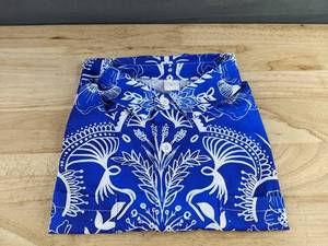 Mens Blue Floral Button-Up Long-Sleeve Shirt Size Large - Brand New