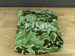 HUK Performance Fishing Mens Long Sleeve Shirt Size XL Green Camo - Brand New