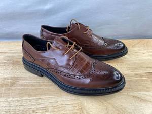 Brown Wingtip Dress Shoes Mens Size 12 - Brand New
