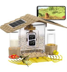 Smart Bird Feeder With Camera AIR106-N 1080P Wi-Fi, $130 Retail - New