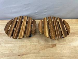 2 Bamworld 11.5 Rolling Plant Stands - Brand New