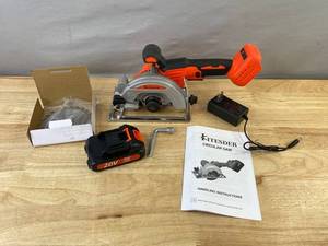 Kitesder 20V Max Cordless Circular Saw Kit With Battery, Charger & Box - New