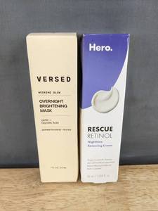 Versed Overnight Brightening Mask & Hero Rescue Retinol Renewing Cream - Brand New