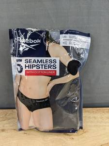 Reebok Seamless Hipsters Black Womens Size Medium, 4 Pack - Brand New