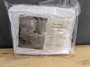 Premium Hotel Bed Sheet Set Size Twin, White, 3 Piece - Brand New