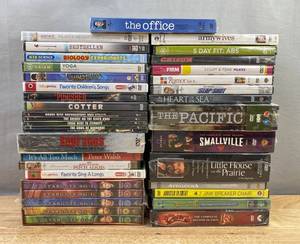 40 Brand New DVD Movie Collection - The Office, Stargate, Punisher, Patch Adams, Little House on the Prairie, Cheers, Scrubs C